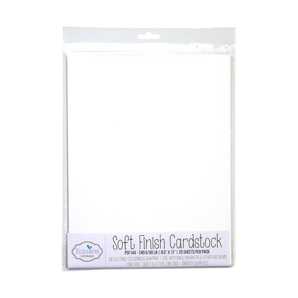 Elizabeth Craft Soft Finish Cardstock 8.5"X11" - White 3 Elizabeth Craft Soft Finish Cardstock 8.5"X11" - White