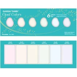 ZIG Gansai Tambi Sets - Opal Colors, 6 Colors Set
