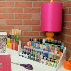 Totally-Tiffany Stamp&Supply Stadium 6 Level, One Size, White 15 Totally-Tiffany Stamp&Supply Stadium 6 Level, One Size, White -stamp shop 6 laags stempel accessoire opbergsysteem6