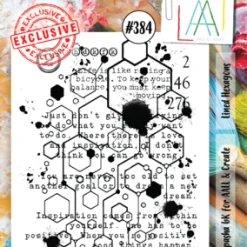 ALL& Create AALL And Create - Stamp Set A6 Lined Hexagons