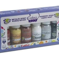 Cadence Kooky Spray Metallic Stofffarbe Set 50 ML 6 Stk