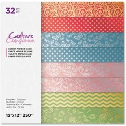 Crafters Companion Crafter's Companion Luxury Mirror Paperpad 12x12 Everyday Coloured