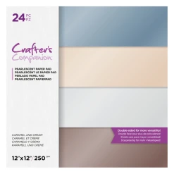 Crafters Companion CC- Paperpad Parelmoer 30x30 Cm - Caramel And Cream