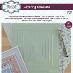 Creative Expressions Layering Template 6 In X 6 In