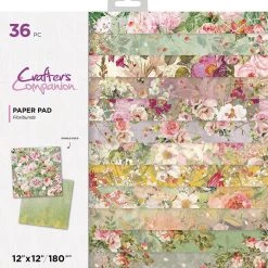 Crafters Companion Floribunda 12x12 Inch Paper Pad