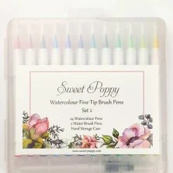 Sweet Poppy: Watercolour Brush Pens – Set 1
