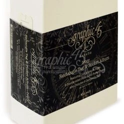 Graphic 45 - Rectangle Tag & Pocket Album - Ivory