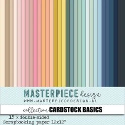 Masterpiece Papercollection Cardstock Basics #1 12x12 15Bg