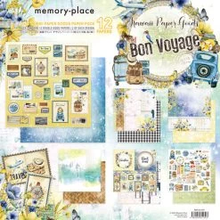 Memory Place - Kawaii Paper Goods Bon Voyage 12x12 Inch Paper Pack
