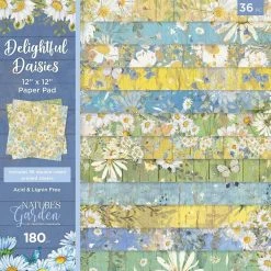 Crafters Companion Nature's Garden - Delightful Daisies - Paperpad 30x30 Cm