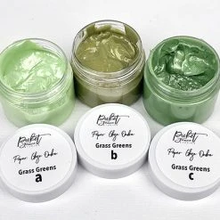 Picket Fence Studios Paper Glaze Ombre Grass Greens