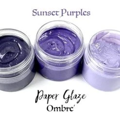 Picket Fence Studios Paper Glaze Ombre Sunset Purples