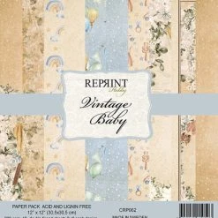 Reprint - Vintage Baby 12x12 Inch Paper Pack