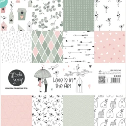Moda Scrapt MODASCRAP - PAPER PACK LOVE IS IN THE AIR 12x12"