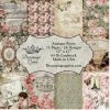 Decoupage Queen - Antique Roses Scrapbook Set - 12" X 12"