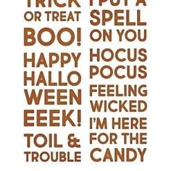 Sizzix - Thinlits Die Set 9PK Bold Text Halloween
