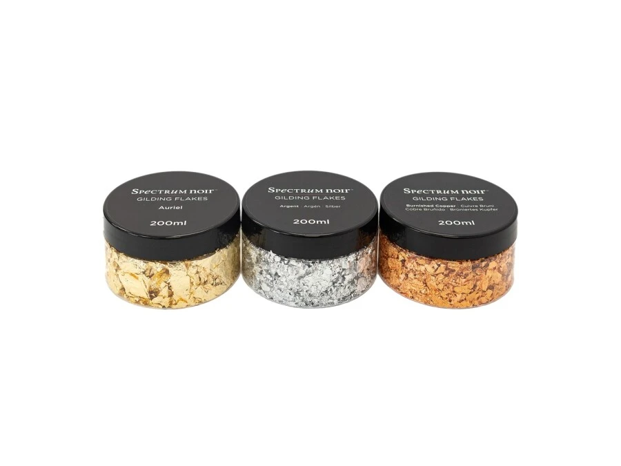 Spectrum Noir - Gilding Flakes - Precious Metals (3st) - 200ml 3 Spectrum Noir - Gilding Flakes - Precious Metals (3st) - 200ml